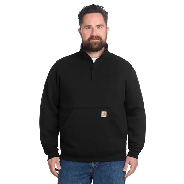 Carhartt Midweight 1/4-Zip Mock Neck Sweatshirt - Carhartt Midweight 1/4-Zip Mock Neck Sweatshirt - Image 0 of 19