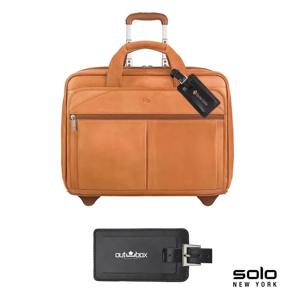 Solo New York Walker Leather Rolling Case - Solo New York Walker Leather Rolling Case - Image 10 of 15