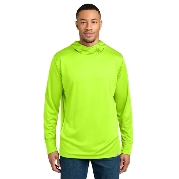 Carhartt Force Sun Defender Long Sleeve Hooded T-Shirt - Carhartt Force Sun Defender Long Sleeve Hooded T-Shirt - Image 9 of 19