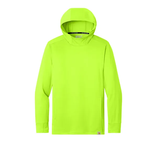 Carhartt Force Sun Defender Long Sleeve Hooded T-Shirt - Carhartt Force Sun Defender Long Sleeve Hooded T-Shirt - Image 12 of 19