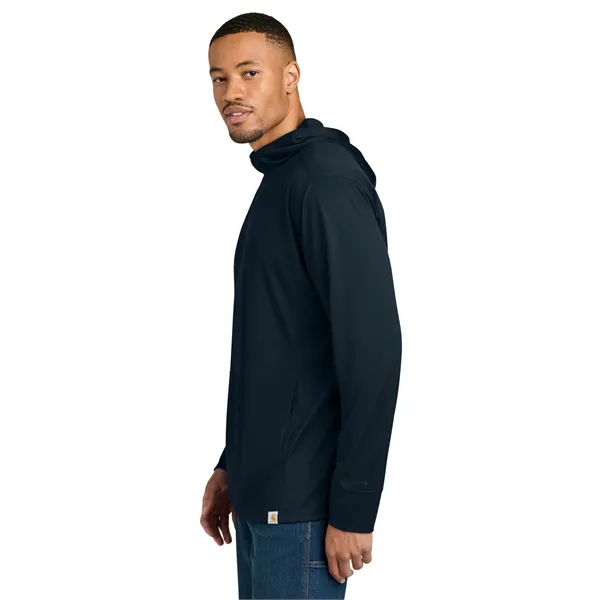 Carhartt Force Sun Defender Long Sleeve Hooded T-Shirt - Carhartt Force Sun Defender Long Sleeve Hooded T-Shirt - Image 16 of 19