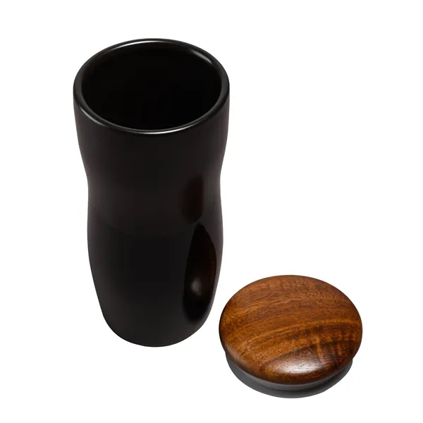Tarrazu 12 oz. Double Wall Ceramic Tumbler w/ Wood Lid - Tarrazu 12 oz. Double Wall Ceramic Tumbler w/ Wood Lid - Image 13 of 26