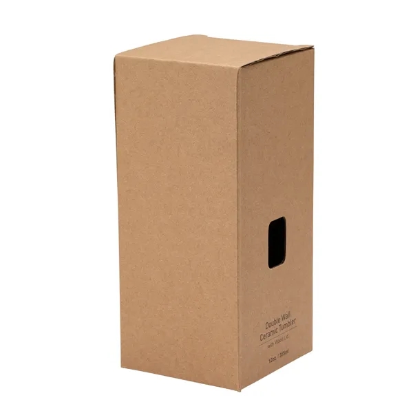 Tarrazu 12 oz. Double Wall Ceramic Tumbler w/ Wood Lid - Tarrazu 12 oz. Double Wall Ceramic Tumbler w/ Wood Lid - Image 26 of 26