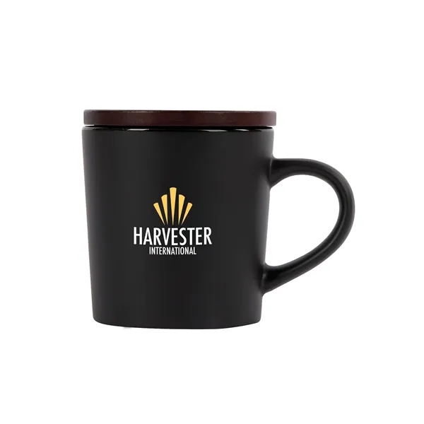 Copenhagen 16 oz. Ceramic Mug w/ Wood Lid - Copenhagen 16 oz. Ceramic Mug w/ Wood Lid - Image 7 of 37