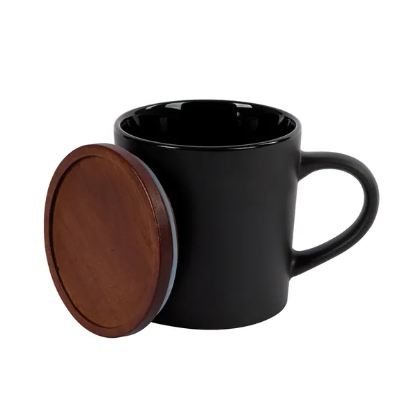 Copenhagen 16 oz. Ceramic Mug w/ Wood Lid - Copenhagen 16 oz. Ceramic Mug w/ Wood Lid - Image 11 of 37