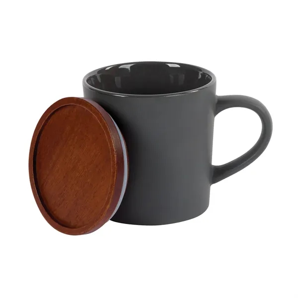 Copenhagen 16 oz. Ceramic Mug w/ Wood Lid - Copenhagen 16 oz. Ceramic Mug w/ Wood Lid - Image 32 of 37