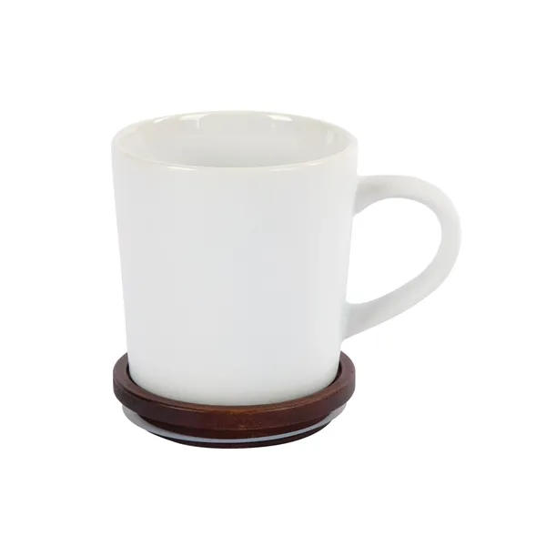 Copenhagen 16 oz. Ceramic Mug w/ Wood Lid - Copenhagen 16 oz. Ceramic Mug w/ Wood Lid - Image 35 of 37
