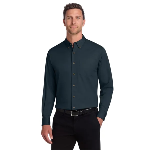 Port Authority Tall Long Sleeve Twill Shirt. - Port Authority Tall Long Sleeve Twill Shirt. - Image 6 of 15