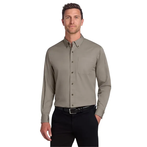 Port Authority Tall Long Sleeve Twill Shirt. - Port Authority Tall Long Sleeve Twill Shirt. - Image 11 of 15