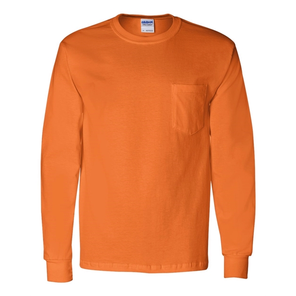 Gildan Ultra Cotton® Long Sleeve Pocket T-Shirt - Gildan Ultra Cotton® Long Sleeve Pocket T-Shirt - Image 16 of 18