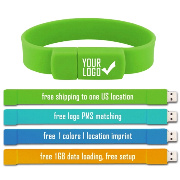 Wristband USB Flash Drive - Wristband USB Flash Drive - Image 6 of 14