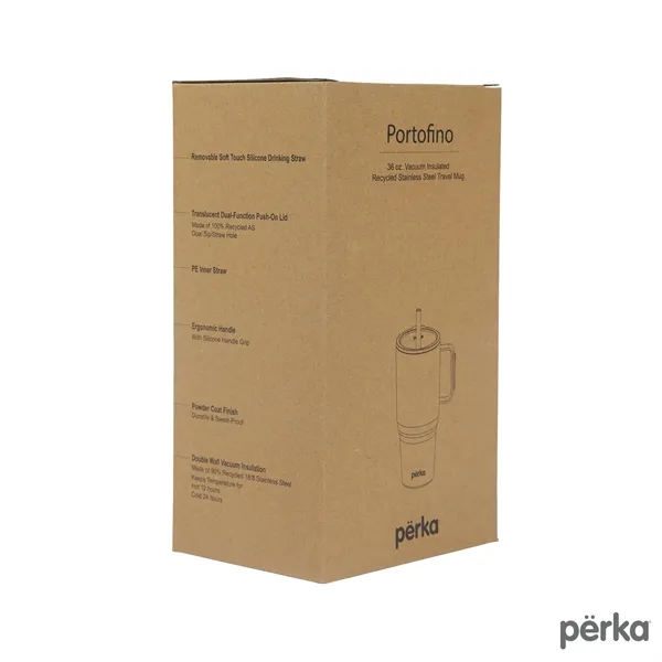 Perka® Portofino 36 oz. Double Wall Recycled Stainless St... - Perka® Portofino 36 oz. Double Wall Recycled Stainless St... - Image 42 of 85
