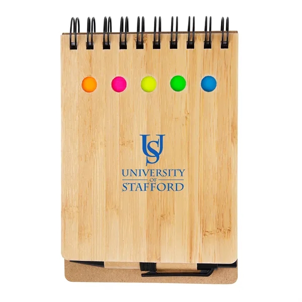Ridgecrest 3-in-1 Bamboo Jotter w/Pen - Ridgecrest 3-in-1 Bamboo Jotter w/Pen - Image 7 of 11