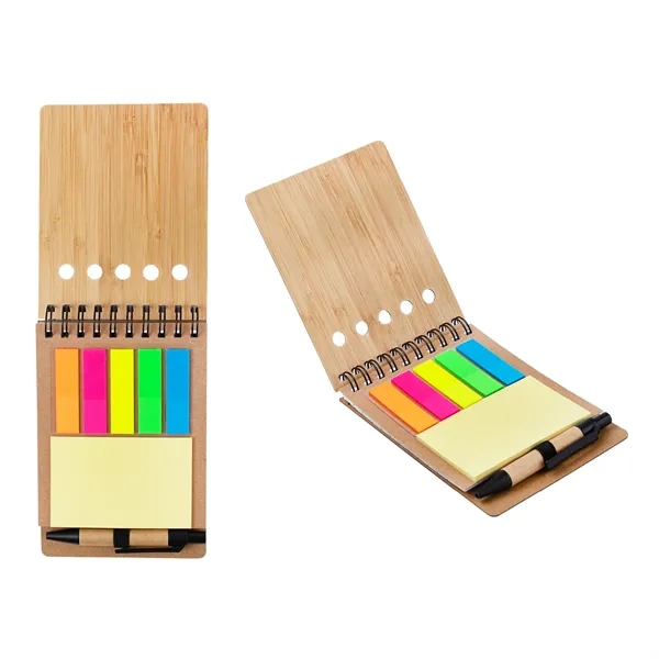 Ridgecrest 3-in-1 Bamboo Jotter w/Pen - Ridgecrest 3-in-1 Bamboo Jotter w/Pen - Image 8 of 11
