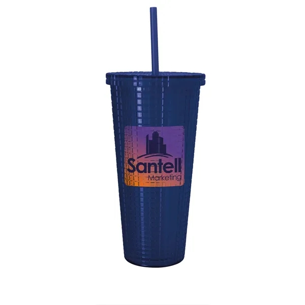 Good Value™ Square-Pattern Double-Wall Tumbler - 23 oz. - Good Value™ Square-Pattern Double-Wall Tumbler - 23 oz. - Image 6 of 15