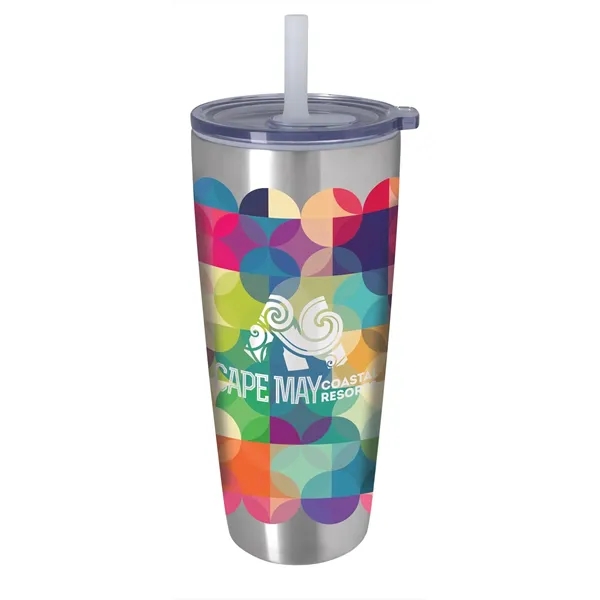 Koozie® Built-in Straw Vacuum Tumbler - 30 oz. - Koozie® Built-in Straw Vacuum Tumbler - 30 oz. - Image 1 of 7