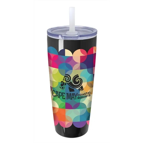 Koozie® Built-in Straw Vacuum Tumbler - 30 oz. - Koozie® Built-in Straw Vacuum Tumbler - 30 oz. - Image 3 of 7