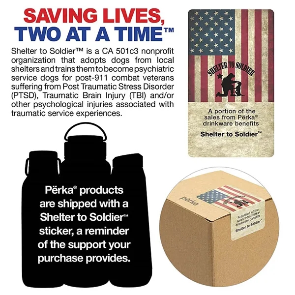 Perka® Axton 20 oz. Double Wall, Stainless Steel Bottle - Perka® Axton 20 oz. Double Wall, Stainless Steel Bottle - Image 45 of 45