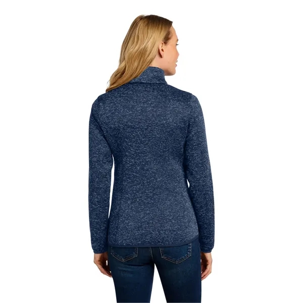 Port Authority Women's Sweater Fleece Jacket. - Port Authority Women's Sweater Fleece Jacket. - Image 17 of 20