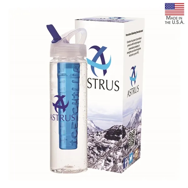 Laguna 32 oz. PET Bottle with Flip Spout & Ice Stick - Laguna 32 oz. PET Bottle with Flip Spout & Ice Stick - Image 7 of 7