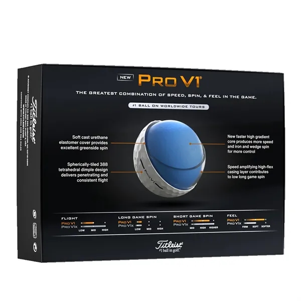 Titleist® Pro V1® Golf Ball - Titleist® Pro V1® Golf Ball - Image 2 of 12