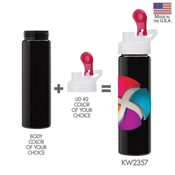 Custom Newport VII 25 oz. Water Bottle w/ Integrated Handle