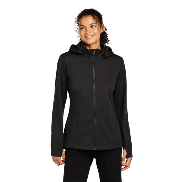 Sport-Tek Women's Hooded Soft Shell Jacket - Sport-Tek Women's Hooded Soft Shell Jacket - Image 0 of 15