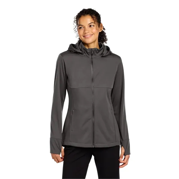 Sport-Tek Women's Hooded Soft Shell Jacket - Sport-Tek Women's Hooded Soft Shell Jacket - Image 5 of 15