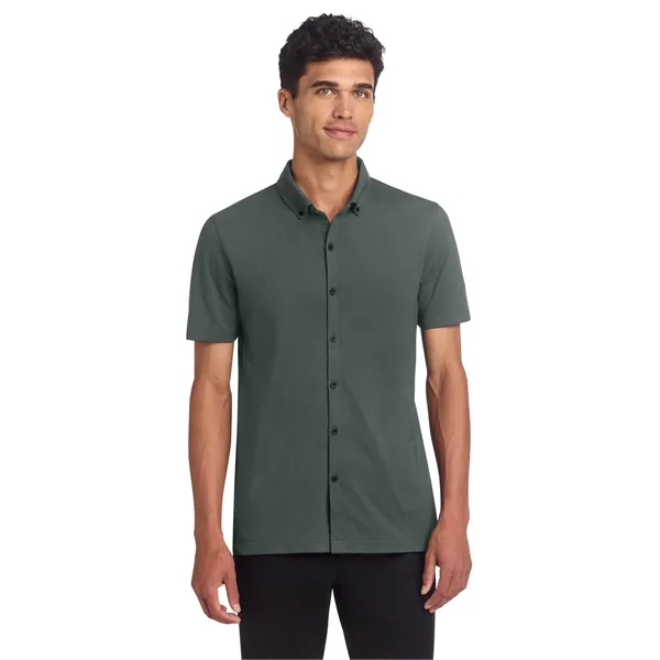 Mercer+Mettle Stretch Pique Full-Button Polo - Mercer+Mettle Stretch Pique Full-Button Polo - Image 0 of 35