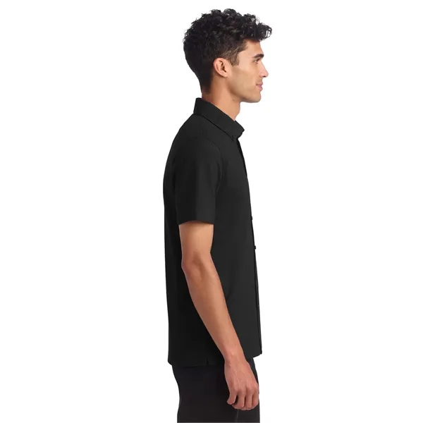 Mercer+Mettle Stretch Pique Full-Button Polo - Mercer+Mettle Stretch Pique Full-Button Polo - Image 13 of 35