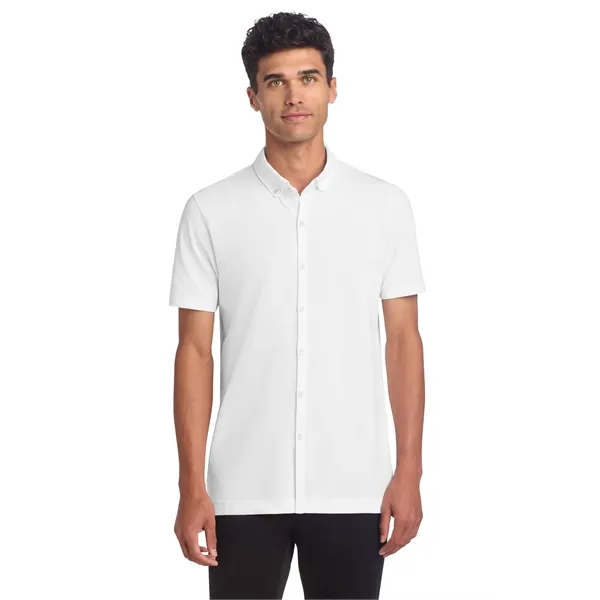 Mercer+Mettle Stretch Pique Full-Button Polo - Mercer+Mettle Stretch Pique Full-Button Polo - Image 20 of 35