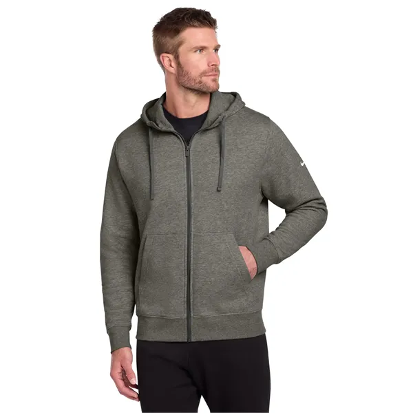 Nike Club Fleece Sleeve Swoosh Full-Zip Hoodie - Nike Club Fleece Sleeve Swoosh Full-Zip Hoodie - Image 0 of 29