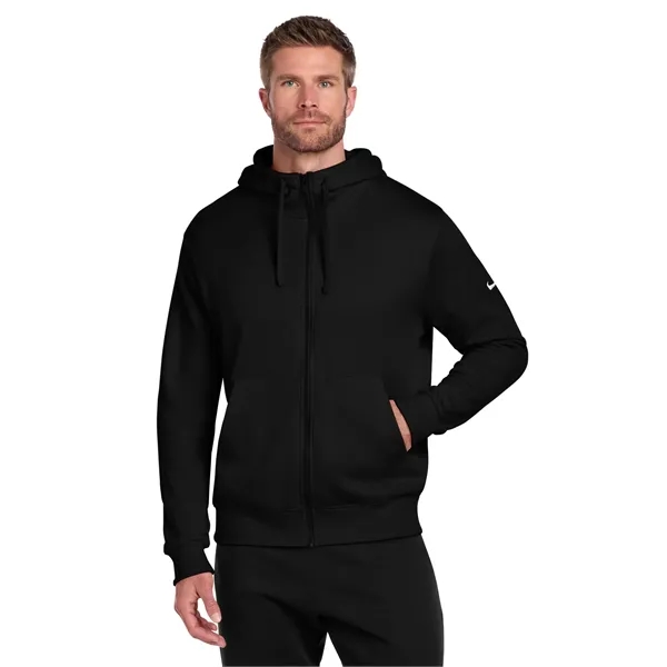 Nike Club Fleece Sleeve Swoosh Full-Zip Hoodie - Nike Club Fleece Sleeve Swoosh Full-Zip Hoodie - Image 4 of 29