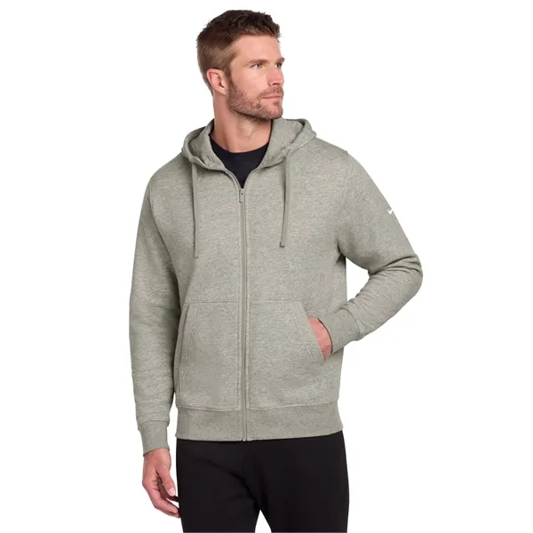 Nike Club Fleece Sleeve Swoosh Full-Zip Hoodie - Nike Club Fleece Sleeve Swoosh Full-Zip Hoodie - Image 9 of 29