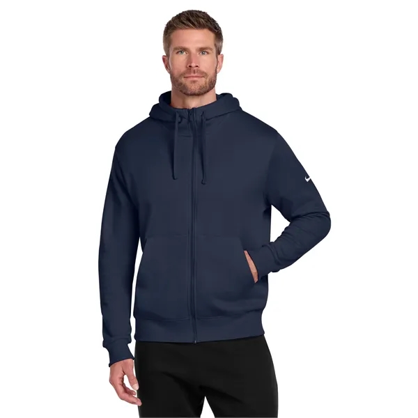 Nike Club Fleece Sleeve Swoosh Full-Zip Hoodie - Nike Club Fleece Sleeve Swoosh Full-Zip Hoodie - Image 14 of 29
