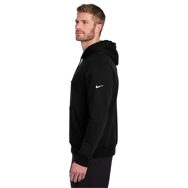 Nike Club Fleece Sleeve Swoosh Pullover Hoodie - Nike Club Fleece Sleeve Swoosh Pullover Hoodie - Image 7 of 39