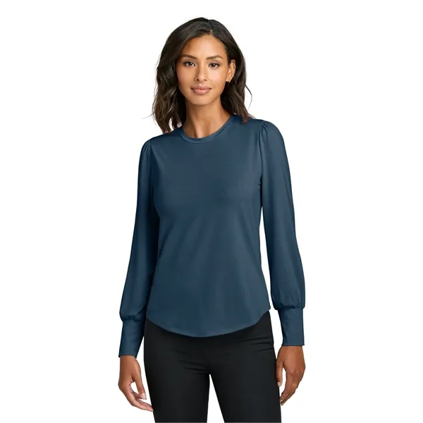 Mercer+Mettle Women's Stretch Jersey Long Sleeve Blouson Top - Mercer+Mettle Women's Stretch Jersey Long Sleeve Blouson Top - Image 4 of 29