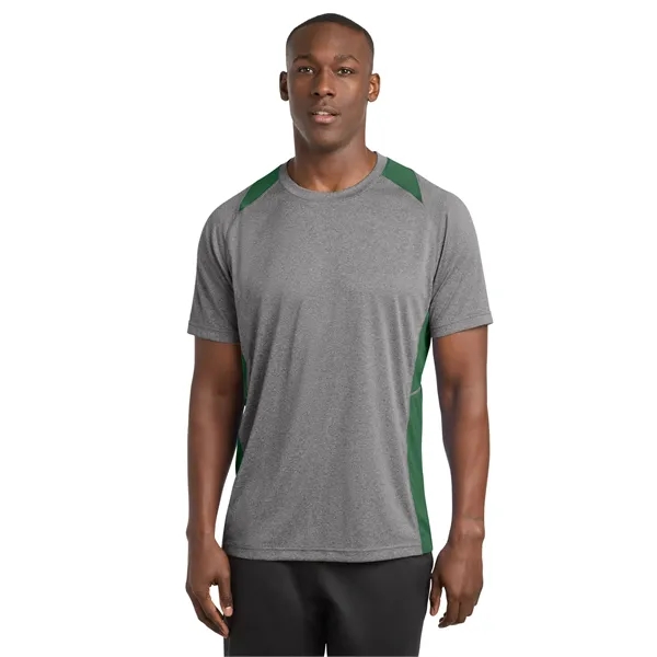 Sport-Tek Heather Colorblock Contender Tee. - Sport-Tek Heather Colorblock Contender Tee. - Image 5 of 44