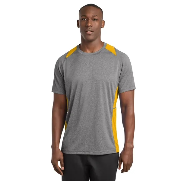 Sport-Tek Heather Colorblock Contender Tee. - Sport-Tek Heather Colorblock Contender Tee. - Image 10 of 44