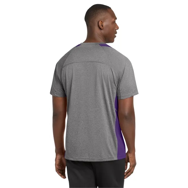 Sport-Tek Heather Colorblock Contender Tee. - Sport-Tek Heather Colorblock Contender Tee. - Image 16 of 44