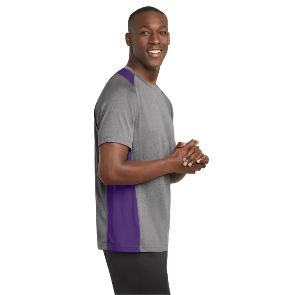 Sport-Tek Heather Colorblock Contender Tee. - Sport-Tek Heather Colorblock Contender Tee. - Image 17 of 44
