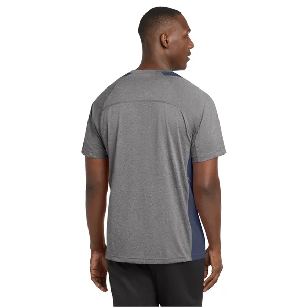 Sport-Tek Heather Colorblock Contender Tee. - Sport-Tek Heather Colorblock Contender Tee. - Image 21 of 44