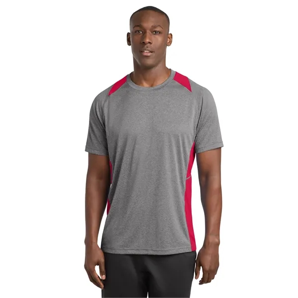 Sport-Tek Heather Colorblock Contender Tee. - Sport-Tek Heather Colorblock Contender Tee. - Image 25 of 44