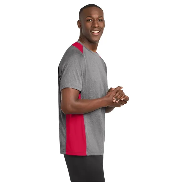 Sport-Tek Heather Colorblock Contender Tee. - Sport-Tek Heather Colorblock Contender Tee. - Image 27 of 44