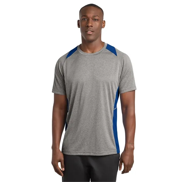 Sport-Tek Heather Colorblock Contender Tee. - Sport-Tek Heather Colorblock Contender Tee. - Image 30 of 44