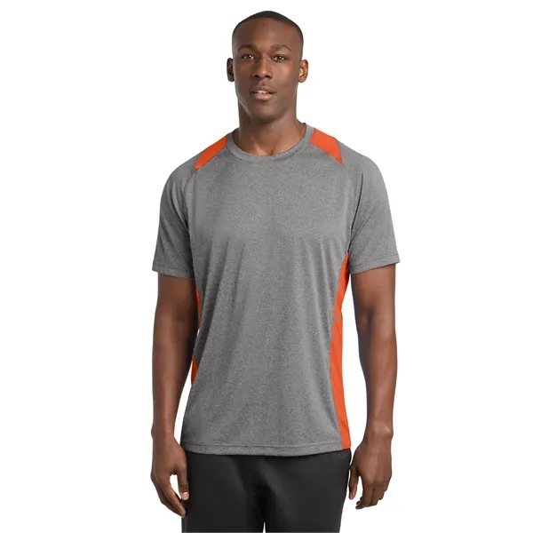 Sport-Tek Heather Colorblock Contender Tee. - Sport-Tek Heather Colorblock Contender Tee. - Image 35 of 44