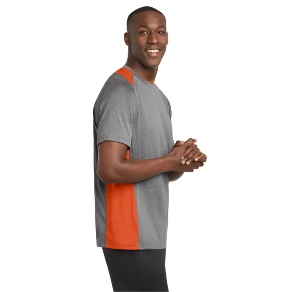 Sport-Tek Heather Colorblock Contender Tee. - Sport-Tek Heather Colorblock Contender Tee. - Image 37 of 44