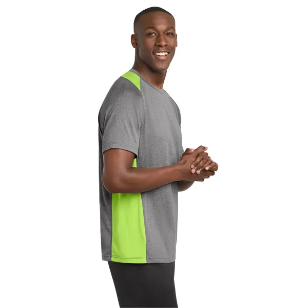 Sport-Tek Heather Colorblock Contender Tee. - Sport-Tek Heather Colorblock Contender Tee. - Image 42 of 44