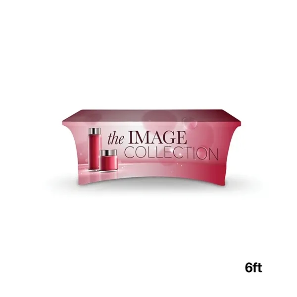 DisplaySplash 6' Stretch, Open Back Table Cover - DisplaySplash 6' Stretch, Open Back Table Cover - Image 1 of 9