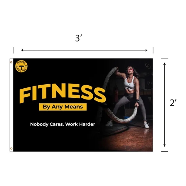 Custom DisplaySplash 2'x3' Flag - Single Sided